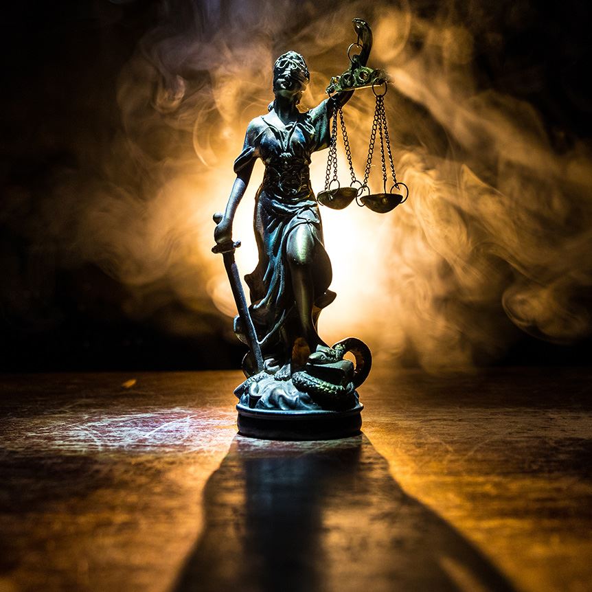 woman scales of justice
